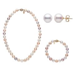 Are you the type who appreciates the subtle nuances that differentiate good from great? If so, you will appreciate this set of pearls. Featuring the highest .01% of the freshwater pearl harvest each year, these pearls are exceptionally rare and their colors completely natural. With less than 5% deviation from a perfectly round shape, these pearls rival the finest saltwater pearls. When you wear these pearls, everyone will know you're wearing the finest freshwater pearls produced in the world tod Petite Woman, 16 Inch Necklace, Saltwater Pearls, Jewelry Appraisal, Pearl Set, Pearl Types, Akoya Pearls, Pearl Stud Earrings, Pearl Size