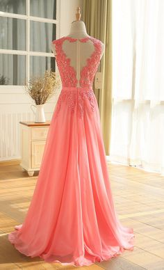 Pink Chiffon Evening Dress For Prom, Pink Fitted Chiffon Wedding Dress, Pink Chiffon Dress For Prom Banquet, Pink Fitted Chiffon Dress For Wedding, Fitted Pink Chiffon Dress For Wedding, Pink Fitted Floor-length Chiffon Dress, Pink Chiffon Dress For Banquet, Pink Chiffon Gown For Prom Season, Pink Floor-length Chiffon Wedding Dress