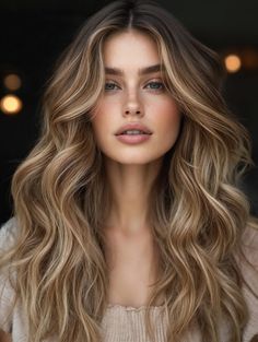 31 Trendy Dark Blonde Hair Color Ideas for 2024 That You Need to Try Blonde Caramel Highlights, Dark Blonde Hair Color Ideas, Dark Blonde Balayage, Natural Dark Blonde, Light Brown Balayage, Blonde Shades, Honey Highlights, Perfect Blonde Hair, Dark Blonde Hair Color