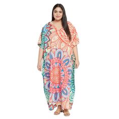 Imported Pull On Closure Fabric: 100% Polyester Size: Fits Perfectly To Us Plus Size 1x To 3x Color: Multicolor Pattern: Floral Printed Length: 52 Inches Sleeve Style: Kimono 3/4 Sleeve Neck Style: V-Neckline Model: Sg152-8620 Care Instruction: Hand Wash/Machine Wash Uses: Wedding Gown, African Dress, Caftan, Tunic, Bohemian Dress, Medieval Dress, Robes, Kaftan, Boho Dress, Poncho, Christmas Gift, Beaches, Summer Dress, Night Gowns, Sundress, Full Length, Party Dress, Bathing Suits, Cover Ups. Kimono Online, Ladies Caftan, Long Dress Plus Size, Caftan Tunic, Kimono Maxi Dress, Casual Dresses Plus Size, Denim Midi Dress, Beach Maxi Dress, Long Dress Casual