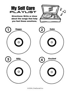 a sheet with instructions for how to play the record player