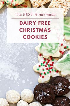 the best homemade dairy free christmas cookies