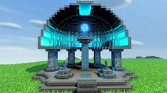 Portal Knights Buildings, Minecraft Space, Portal Knight, Minecraft Building Blueprints, Minecraft Statues, Bangunan Minecraft, Minecraft Modern