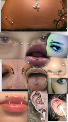 Percinings Ideas, Facial Dermal Piercing, Pretty Piercings, Bellybutton Piercings, Piercing Inspo, Jewelry Piercing, Facial Piercings