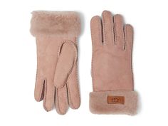 UGG Turn Cuff Water Resistant Sheepskin Gloves - Extreme Cold Weather Gloves : Cliff : Embrace your wintry morning in these sleek UGG Turn Cuff Water Resistant Sheepskin Gloves. Water-resistant gloves made from sheepskin leather. Plush shearling cuff with signature leather patch. Shell: 100% sheepskin leather. Cuff: real fur, dyed, shearling from sheep originated from Spain. Spot clean by leather specialist. Imported. Zyla Summer, Skiing In The Alps, Cozy Gloves, Ugg Store, Sheepskin Gloves, Tech Gloves, Cold Weather Gloves, Ehlers Danlos, Barbie Stuff