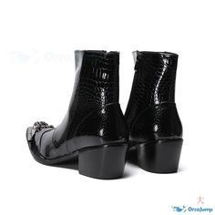 OrcaJump - Daily Personality 6.5 High Heels White and Black Boots Youthful Fashion Leather Boots Stage Performance Shoes White And Black Boots, Pork Skin, Performance Shoes, Heels White, Stage Performance, Suede Boots, Black Boots, Black Shoes, Leather Boots