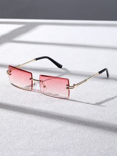 Glasses Sketch, Stylish Glasses For Men, Pink Sunglasses, Photography Accessories, Rimless Sunglasses