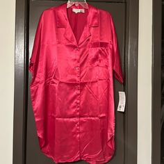 Nwt Hot Go Softly Pink Button Up Nightgown Shirt. 1x. Smoke Free Home Will Bundle At A Discount All Offers Considered Thank You For Looking Short Sleeve Sleepwear With Buttons, Pink Sleepwear With Button Closure, Winter Tights, Nightgown Sets, One Piece Lingerie, Backless Bodysuit, Red Corset, Leopard Print Cardigan, Strapless Corset