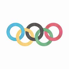 the olympic rings are shown in different colors