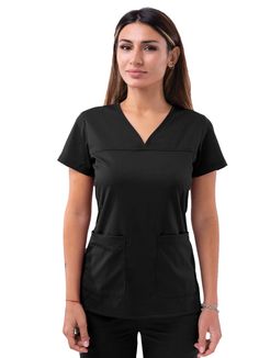 PRICES MAY VARY. PROFESSIONAL: Our PRO Collection Scrub Uniforms Are The Ideal Selection For Any Fashionable Nurse, Dental Assistant, Med & Nursing Students, Doctors, Hospital Workers And All Other Occupations In The Medical Field. With This Collection Experience A Elegant & Presentable Look While Being Comfortable & Equipped For Work! FIT & COMFORT: Offering A Tailored Fit With A Super Soft Stretch Performance Twill Fabric For Ease Of Movement. Experience Elegance And Comfortability With Our So Scrubs For Women, Womens Movement, Slim Joggers, Fashion Mask, Scrub Sets, Princess Seam, Scrub Tops, Basic Style, V Neck Tops