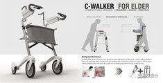 the walker for elder is designed to help people with special needs