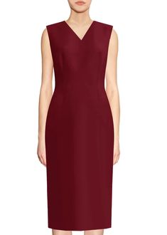 Kateri V-Neckline Burgundy Sheath Dress – Caeli Couture Dresses Work, Mint Dress, Dress Mint, Dress Modern, Timeless Dress, Novelty Fabric, Dress Work, Modest Dress, Work Dresses