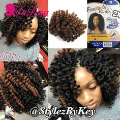 Freetress Wand Curl, Crochet Braids Hairstyles For Kids, Wand Curl Crochet Hair, Crochet Braids For Kids, Crochet Hair Styles Freetress, Jamaican Bounce, Crochet Braids Freetress, Crochet Hair Extensions