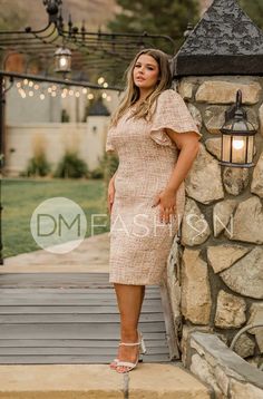 Victoria Beige Tweed Dress - DM Exclusive Quality online women’s modest clothing & accessories boutique. Everything you need at unbeatable prices. Modest dresses Modest bridesmaid dresses, modest missionary dresses, plus size modest fashion, xs-4xl sizes, modest fashion for all bodies, mother of the bride dresses Modest swim designs. One pieces, tankinis, midkinis, and more! Chic Fitted Sheath Tweed Dress, Fitted Knee-length Tweed Dress, Missionary Dresses, Wedding Family Photos, Plus Size Modest, Modest Swim, Boutique Style Outfits, Modest Bridesmaid Dresses, Dresses Modest