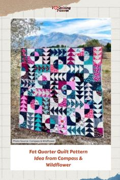 Fat Quarter Quilt Pattern Idea from Compass & Wildflower