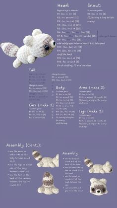 Easy Crochet Animals, Quick Crochet Patterns, Crochet Keychain Pattern, Crochet Cow, Crochet Animals Free Patterns