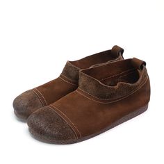 The simple uppers get strong hierarchical effect by leather splicing process. Novel and distinctive toe cap with stringy selvage decoration. The loafers made of extra soft cowhide leather uppers and insoles with latex mattress are worn comfortably and have the function of keeping the feet healthy. The pigskin leather solo is breathable so that your feel comfy with barefoot. Color: Grey/coffeeMaterial: Top layer cowhide leatherInsole: Genuine Leather（Unmovable） Sole: RubberHeels: 1.5cm/0.59"Weigh Grey Coffee, Loafers Women, Mori Fashion, Casual Slip On Shoes, Mori Girl Fashion, Oxford Boots, Latex Mattress, Loafer Shoes Women, Shoes Grey