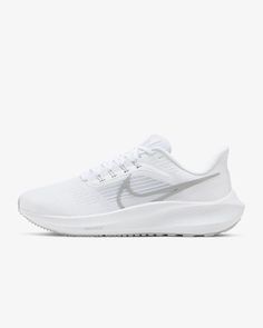 Nike Pegasus 39, Nike Air Zoom Pegasus 39, Running Sneakers Women, Track Shoes, White Running Shoes, Nike Pegasus, Black And White Shoes, Nike Air Zoom Pegasus