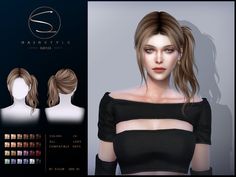 an image of a woman's hair and makeup for the game hairstyle