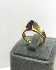 Amethyst Men Ring, Man Pinky Ring, Cylinder Genuine Gemstone, Stylish Gold Silver Ring, Handmade Jewelry, Best Gift for Him ◎ Details ◎ ○ Material 14K Solid Gold or 925 Sterling Silver Weight of Ring : approx 7.00 gr Height of Ring : approx 6.15 mm Width of Band : approx 6.80 mm ○ Upgrade to Solid 18K Gold, please click the link below: https://www.etsy.com/listing/962826004 ○ Gemstone Natural Amethyst Stone approx. 6.80 mm x 6 mm approx. 1 ct Made to Order HANDMADE ITEM ○ For Men Collection : ht Classic Amethyst Signet Ring Hallmarked, Classic Hallmarked Amethyst Signet Ring, Classic Amethyst Signet Ring With Polished Finish, Classic Amethyst Signet Ring For Anniversary, Classic Amethyst Signet Ring For Gift, Classic Amethyst Signet Ring As Gift, Vintage Amethyst Rings With Polished Finish, Classic Ruby Ring With Tension Setting For Gift, Classic Ruby Ring With Tension Setting As Gift