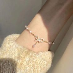 Material: Alloy Color: Yellow, Blue, Pink, Gray, Butterfly Fashion Element: Eight awn star Style: Original Design Sweet Jewelry, Bow Bracelet, Bee Pendant, Bow Jewelry, String Bracelet, Bracelet Bangle, Pendant Bracelet, Pretty Jewellery, Pita