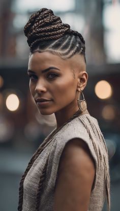 24 Mohawk Hairstyles For Women Braids » Hairstylester Hairstyles For Women Braids, Mohawk Braid Styles, Rockstar Hairstyles, Elegant Braids, Mohawk Hairstyles For Women, Braids With Shaved Sides, Mohawk Styles, Different Braids, Shaved Side Hairstyles