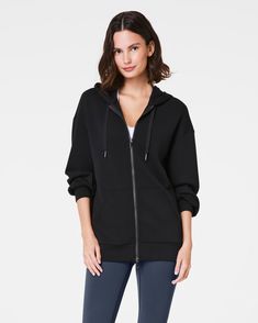 SPANX® AirEssentials Brushed Full Zip Hoodie Sweatshirts Hoodie