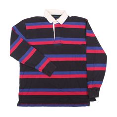 Tommy Hilfiger Striped Rugby Polo Shirt Size L Condition  9/10 Size  : L Material : Cotton Measurement Chest   :  ( Armpit - Armpit )   22" inches Length :  ( Top seam - Bottom seam )  28" inches Sleeve  :  ( Armpit - cuff )   19.5" inches Shipping  We ship within 1-2 days after payment is received. Shipping WORLDWIDE. The package will be shipped with registered directly from Thailand via DHL Express with tracking number and it will take about 2 - 5  business days.  Please leave your contact number. as courier companies often require a phone number to assist with delivery.   Thank so much Polo Design, Rugby Polo, Rugby Shirt, Dhl Express, Rugby, Tracking Number, Halloween Shopping, Mens Polo, Shirts Tops