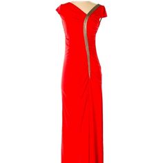 Nwt Mark Zunino Evening Dress Size 10 Ptp 17.5” Length 52” Front, 56” Back Open Front High/Low Lined Inside Elegant Super Cute Red Fitted Lined Maxi Dress, Fitted Lined Red Maxi Dress, Fitted Red Lined Maxi Dress, Red Sheath Maxi Dress For Formal Occasions, Formal Sheath Maxi Dress Lined, Red Lined Maxi Dress For Evening, Elegant Red Lined Dress, Mark Zunino, Formal Maxi Dress