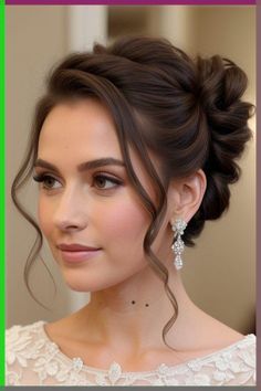 Simplify your morning routine with easy hairstyles that fit your busy lifestyle. Find step-by-step guides to create chic looks in no time at all. #EasyHairstyles #BusyMornings #QuickHairTips #EffortlessLooks #TimeSavingStyles Bride Hairstyles High Bun, Wedding Updo Brown Hair, Wedding Up Dos For Medium Hair, Formal Updos For Medium Length Hair, Classic Wedding Hairstyles, Elegant Buns, Summer Updos, Soft Updo, High Updo