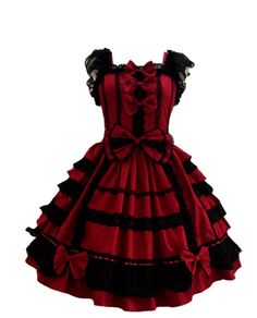 PRICES MAY VARY. HIGH QUALITY:Our garments choose the best fabric natural cotton to ensure the good feeling.It is a great dress for school girl or adult women Lolita Sleeveless Ruffle Flower School Girl Dress Classic Lolita Fancy Dress This dress is designed with puff sleeves,lovely pleated side decoration and big bow knot waistband .The dress is made of cotton which is smoothly to wearing .The bubble skirts are extremely light and poofy , comfortable Before order, please refer to the Following Bubble Skirts, Dress For School, Clown Dress, Trendy Cocktail Dresses, Queen Of Hearts Costume, Ruffle Flower, Classic Lolita, Flower School, Good Feeling