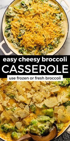 easy cheesy broccoli casserole is the perfect side dish for any meal