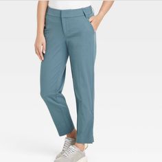 Bring Sleek Style And Comfort To Your Year-Round Wardrobe With These Mid-Rise Slim Straight-Fit Side Split Trousers From A New Day''. Tapered Chinos, Target Dress, Cropped Linen Pants, Black Slacks, Slim Trousers, Sleek Style, Sleek Fashion, Grey Women, Side Split