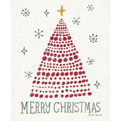 Merry Christmas Crop Poster Print - Michael Mullan-VARPDX73330 Image 1 Simple Christmas Paintings On Canvas, Simple Watercolors, Handmade Posters, Cards Drawing, Christmas Card Verses, Watercolor Christmas Cards Diy, Blue Christmas Tree Decorations, Diy Christmas Paintings, Print Christmas Card