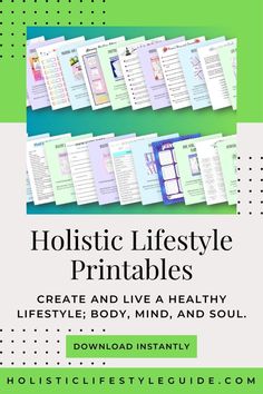 These printables are designed to help you create and live a healthy lifestyle, supporting all three body, mind, and soul. Download instantly and print from home! - Create a Daily Self-Care Routine - Holistic Health Lifestyle Planner - Holistic Wellness Printable Card Bundle - How to Connect and Align With Nature - Life Purpose Workbook - Nature Journal - Body, Mind & Soul Self-Care Planner/Journal - Ayurveda Lifestyle Workbook - Healthy Habit Tracker - Holistic Living Cards - Healthy Lifestyle Planner - and much more! Healthy Habit Tracker, Healthy Eating Planner, Healthy Eating Challenge, Ayurveda Lifestyle, Healthy Food Swaps, Body Mind Soul, Live A Healthy Lifestyle, Lifestyle Planner