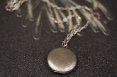 Dark Locket Simple Necklace, Brass Antique Locket, Small Vintage Locket Jewelry Unisex, Man's Necklace, Men's Locket, Men's Jewelery Antique Locket Necklace With Adjustable Chain, Antique Round Pendant Locket Necklace With Adjustable Chain, Antique Locket Necklace With Round Pendant And Adjustable Chain, Silver Brass Locket Necklace With Adjustable Chain, Silver Round Locket Necklace With Antique Finish, Silver Round Locket Necklace In Brass, Locket Jewelry, Vintage Locket, Antique Locket