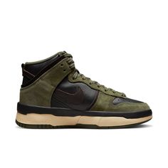 DH3718-200 Olive Sneakers, Nike Models, Nike Dunk High, Dunk High, Clean Shoes, Nike Dunk, Skate Shoes, Nike Dunks, Shoe Collection