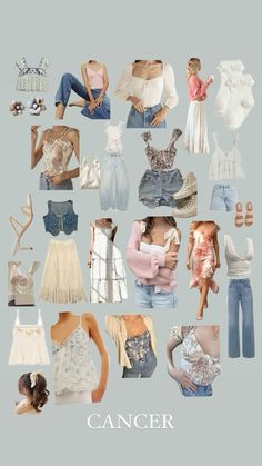 #cancersun #cancervenus #cancerrising #styleguide Cancerian Fashion, Casual Siren Outfit, Cancerian Outfits, Pisces Aesthetic Clothes, Cancerian Style, Cancerian Aesthetic Outfit, Venus In Leo Style Outfits, Cancerian Aesthetic Outfits, Cancerian Venus Style