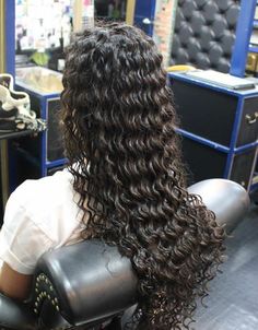 Brown Hair Perm, Long Natural Curly Hair, Natural Curly Hair Cuts, Formal Hairstyles For Long Hair, Mixed Curly Hair