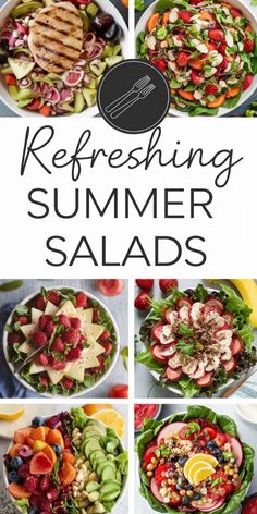 Beat the heat with these 35 refreshing summer salad recipes! 🥗🌞 Packed with fresh, crisp ingredients, these salads are perfect for light lunches or as a side dish to any meal. #SummerSalads #HealthyEating Summer Salad Recipes Healthy, Winter Salads, Healthy Summer Dinner Recipes, Summertime Salads, Different Salads, Healthy Summer Dinners, Salad Pasta, Summer Recipes Dinner, Healthy Summer Recipes