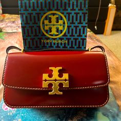 Nwot Tory Burch Wine Red Crossbody Eleanor! Red Crossbody, Tory Burch Bags, Tory Burch Bag, Wine Red, Limited Time, Tory Burch, Bag Lady, Wine, Red