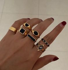 Aged Cheese, Jewelry Casual, Evil Eye Ring, Jewelry Fashion Trends, Bohemian Rings, Jewelry Lookbook, Eye Ring, Black Jewelry, Fantasy Jewelry