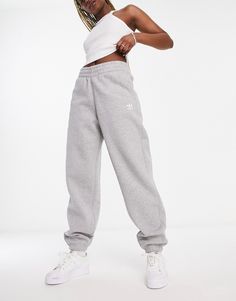 Sweatpants by adidas Originals For the rotation Elasticized waistband Side pockets Logo embroidery on leg Elastic cuffs Regular, tapered fit Sweatpants Outfit Women, Adidas Sweatpants Women, Adidas Sweatpants Outfit, Adidas Originals Logo, Gray Adidas, Sweatpants Outfit, Buy Jeans, Adidas Sweatpants, 2023 Christmas