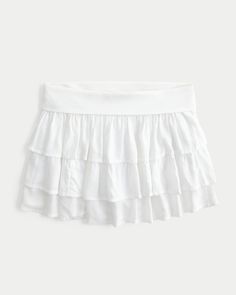 Women's Foldover Waist Ruffled Mini Skort | Women's Bottoms | HollisterCo.com Fall Fit, Women's Bottoms, Teenager Outfits, Sleepwear & Loungewear, Top Graphic Tees, Knit Shorts, Dress Romper, Swimwear Accessories, Japanese Fashion