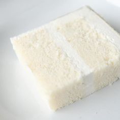 a piece of cake sitting on top of a white plate