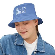 First, it protected fishermen from rain in the 1900s. Now, the personalized bucket hat is making its way to the very top of fashion picks for all ages. .: Material: 100% polyester.: Available in 2 sizes.: Sewn-in label.: Made in USA Small Large Circumference, in 22.01 24.02 Crown height, in 5.51 5.91 Brim length , in 2.17 2.17 Fennel Flower, Crown Heights, Fennel, Sew-in Labels, Ducks, Bucket Hat, Made In Usa, Crown, ? Logo