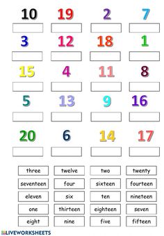 the numbers are arranged in different colors to make it easier for kids to learn how to read