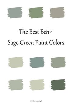 the best belr sage green paint colors