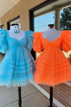 short puff sleeves babydoll short dress for homecoming 2024 #homecomingdress #homecoming2024 #hocodress #winterformal2025 #graduationdress #partydress #winterformaldress #fallball #balldress #highschoolball #juniorpromdress #pageantdress #cocktaildress #minidress #partydress #sweet16dress #birthdaydress Summer Short Sleeve Tulle Dresses, Short Sleeve Tulle Cocktail Dress, Homecoming Dresses With Ruffles And Short Sleeves, Short Sleeve Homecoming Dresses With Ruffles, Chic Short Sleeve Tulle Dress, Summer Puff Sleeve Tulle Dress, Summer Tulle Dress With Puff Sleeves, Spring Homecoming Mini Dress With Short Sleeves, Short Sleeve Mini Dress With Ruffles For Evening