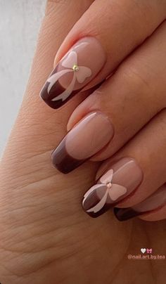 Kutek Disney, Wine Nails, Hello Nails, Girly Acrylic Nails, Casual Nails, Classy Acrylic Nails, Stick On Nails